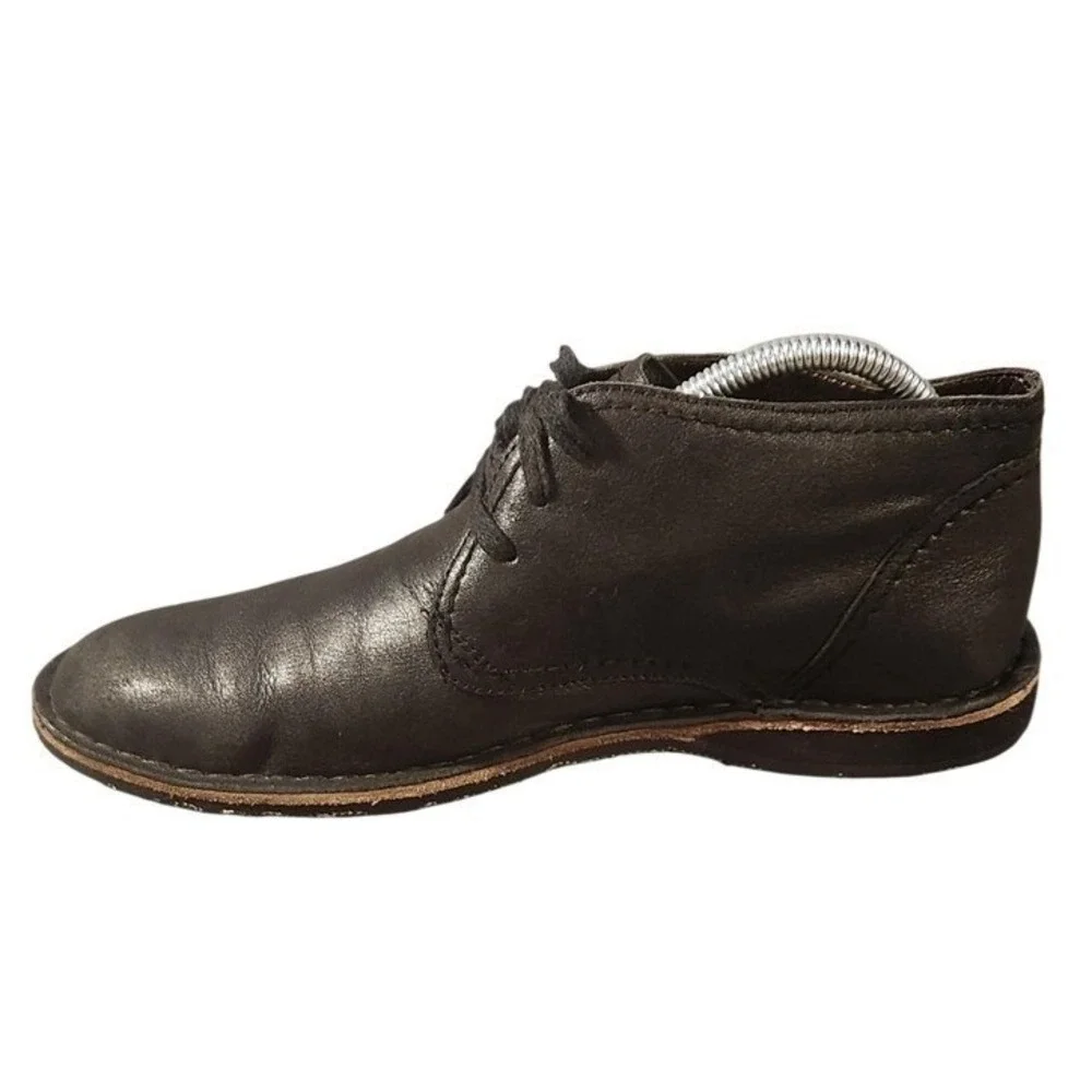 John Varvatos Chukka Boots Mens Size 10 Black‎ Leather Lace Up Ankle Dress